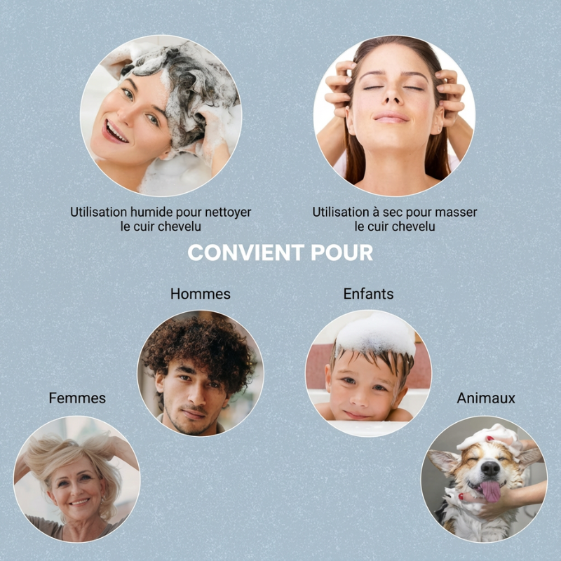 ScalpCare – Peeling-Bürste für die Kopfhaut von Lyvona
