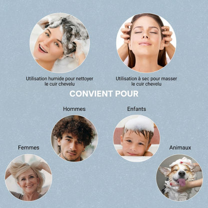 ScalpCare – Peeling-Bürste für die Kopfhaut von Lyvona
