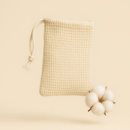 Seifen-Netz aus reiner Baumwolle – 2er-Set