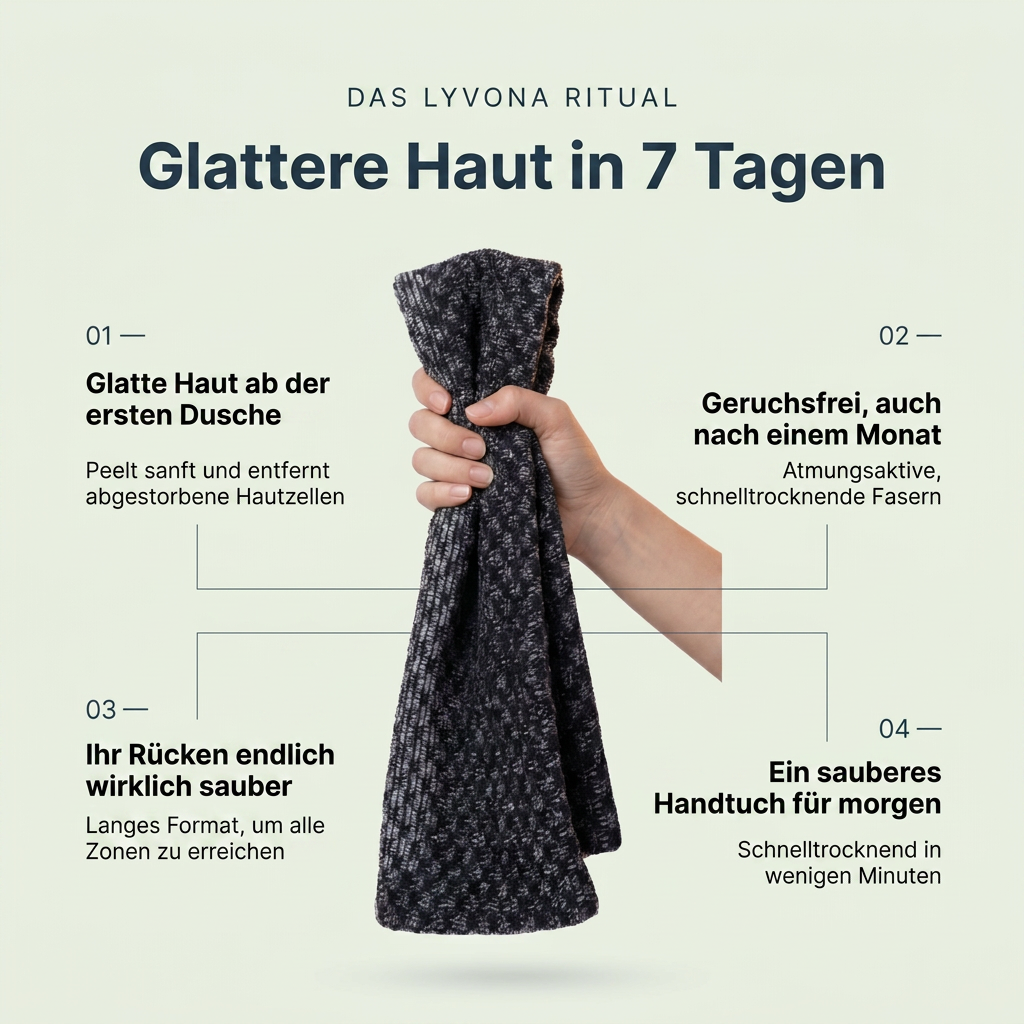 Lyvona Peeling-Duschhandtuch