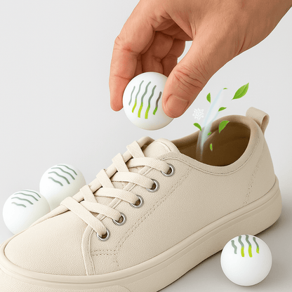 6 Deo-Kugeln für Schuhe – Jasmin-Duft, 30 Tage pro Kugel | Lyvona